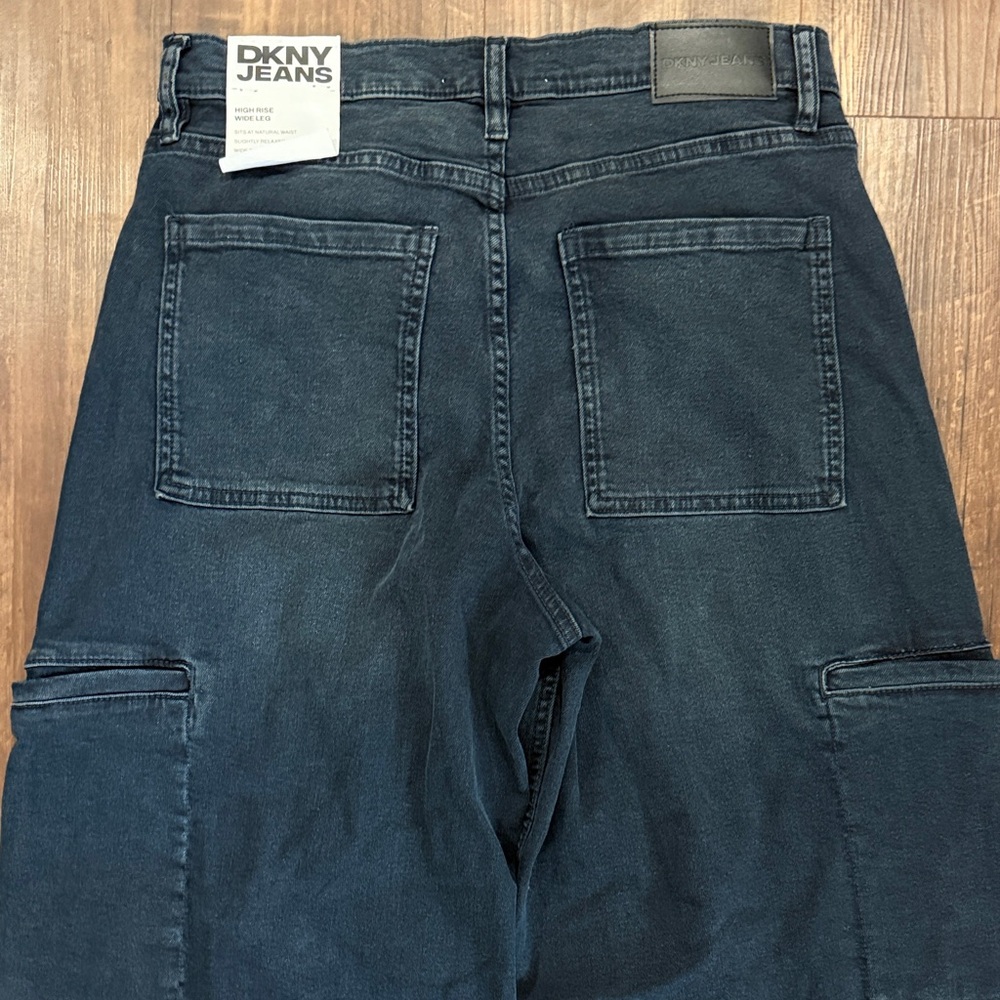 DKNY High Rise, Wide Leg Jeans - Picture 12 of 14